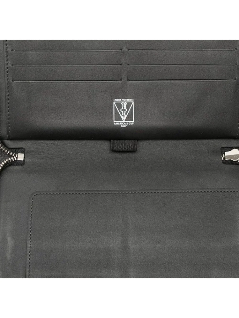 Louis Vuitton Damier Edge Coat Luto Zippy Organizer Americas Cup Wallet Black